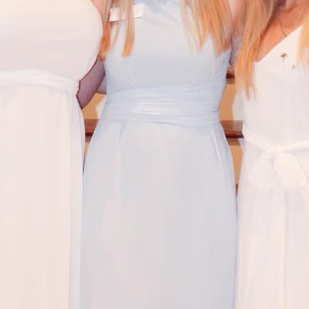 Amsale Soft Blue Prom Dress